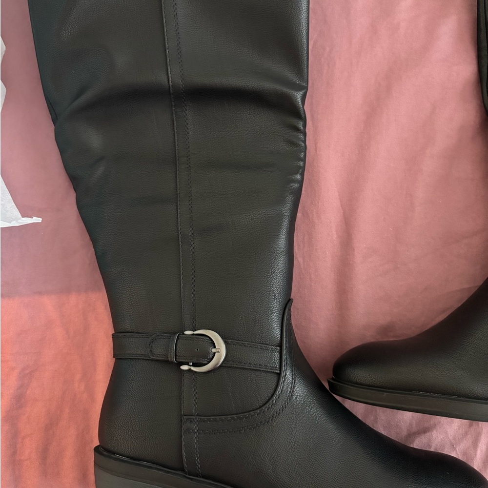 BareTraps Black Over the Knee Boots